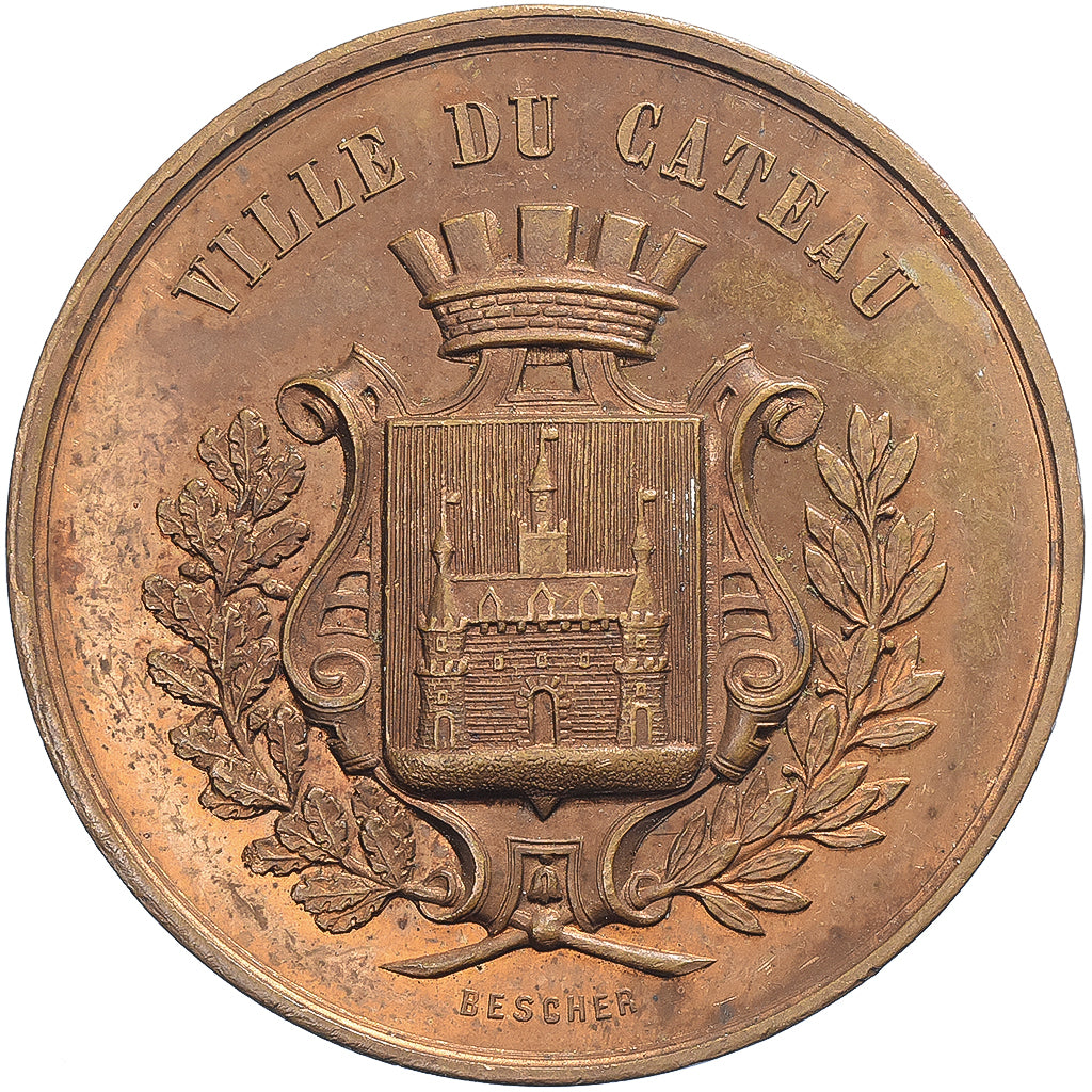 Francja, medal, Cateau, Concours Musical International, 1893, Brązowy, Bescher