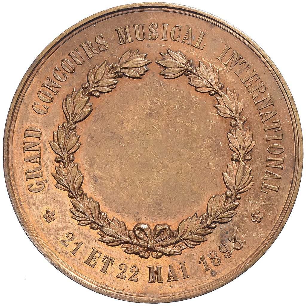 Francja, medal, Cateau, Concours Musical International, 1893, Brązowy, Bescher