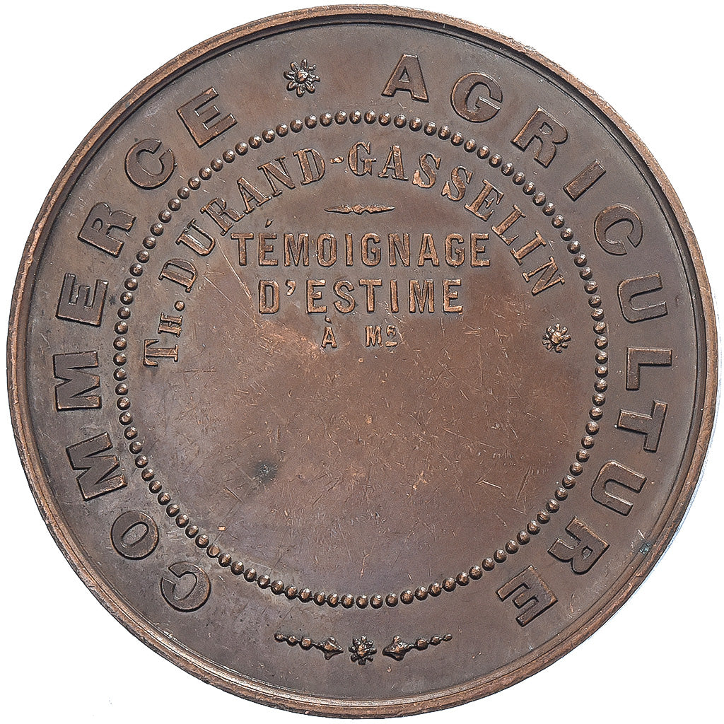 Frankreich, Medaille, Nantes, Commerce, Agriculture, Th. Durand-Gasselin, n.d.