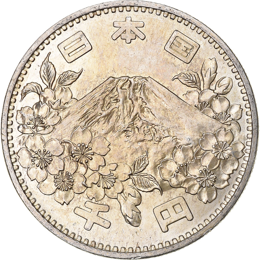 Japan, 1000 Yen, 1964 Summer Olympics, Tokyo, 1964, Silver, MS(60-62)