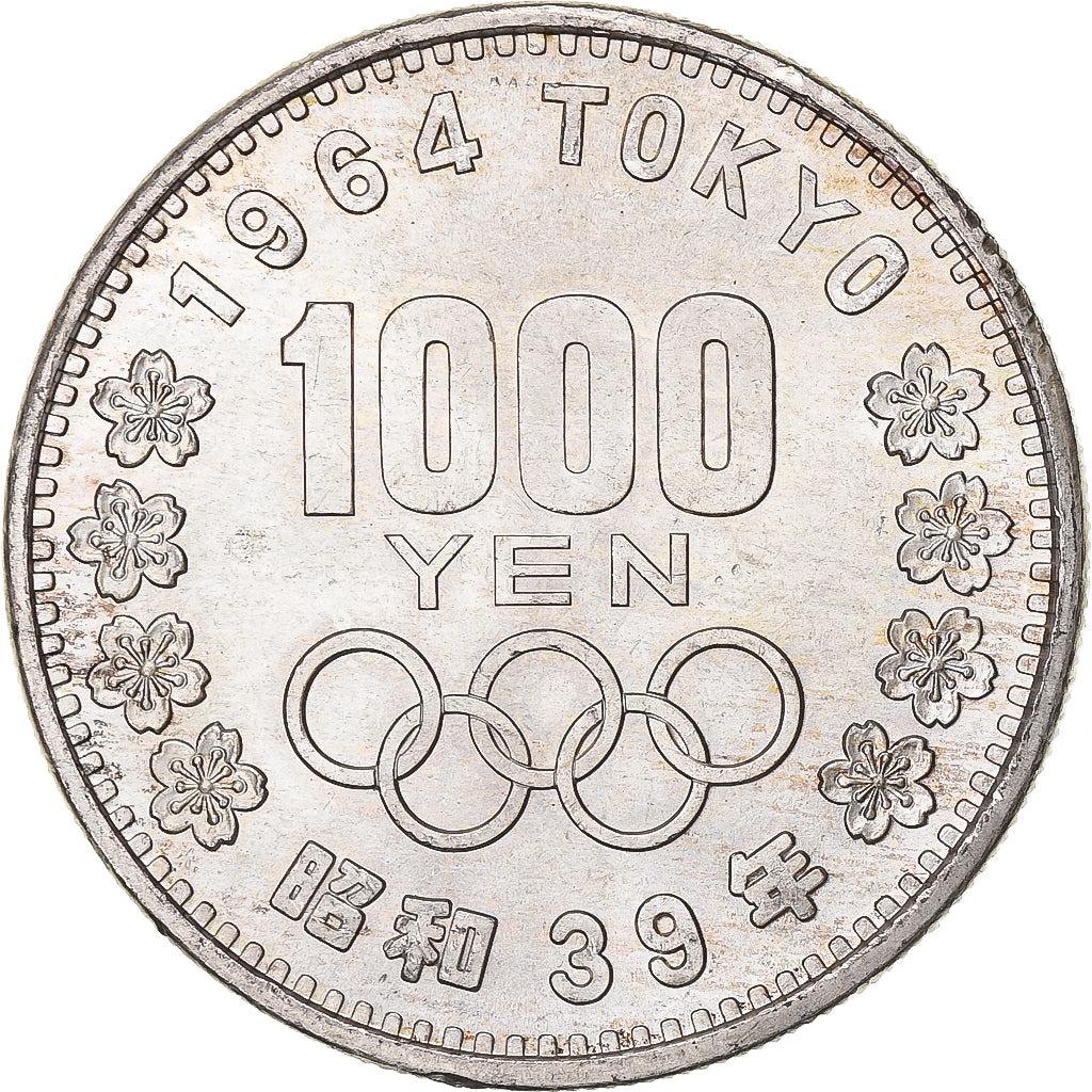 Giappone, 1000 Yen, 1964 Summer Olympics, Tokyo, 1964, Argento, SPL