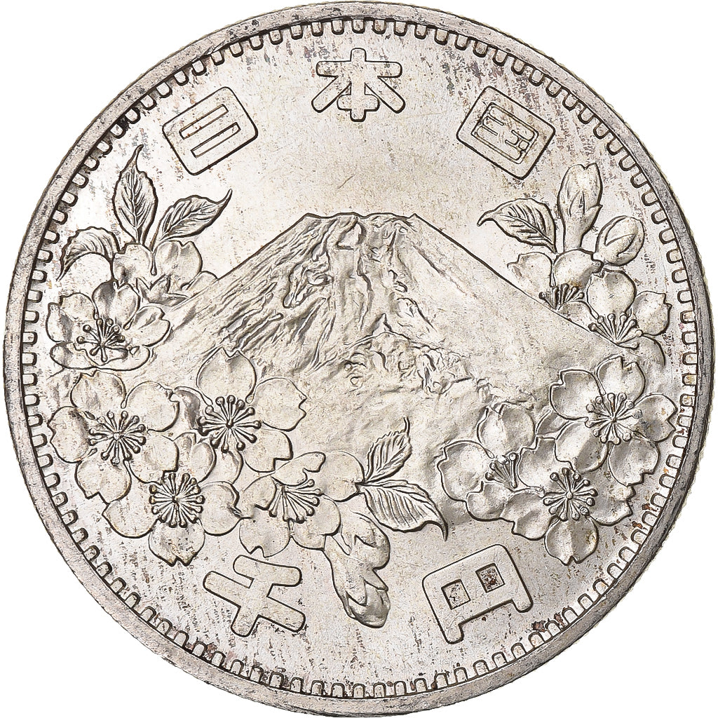 Japan, 1000 Yen, 1964 Summer Olympics, Tokyo, 1964, Silver, MS(60-62)