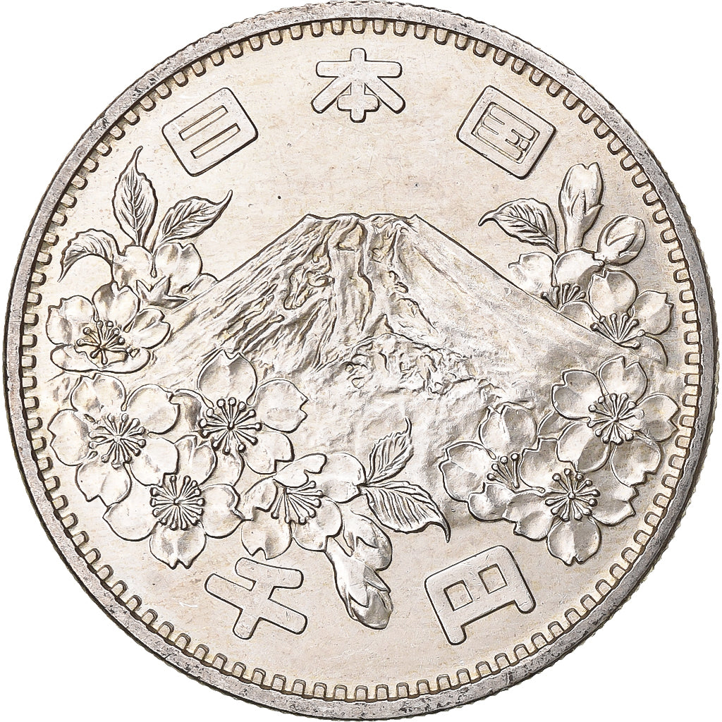 Giappone, 1000 Yen, 1964 Summer Olympics, Tokyo, 1964, Argento, SPL