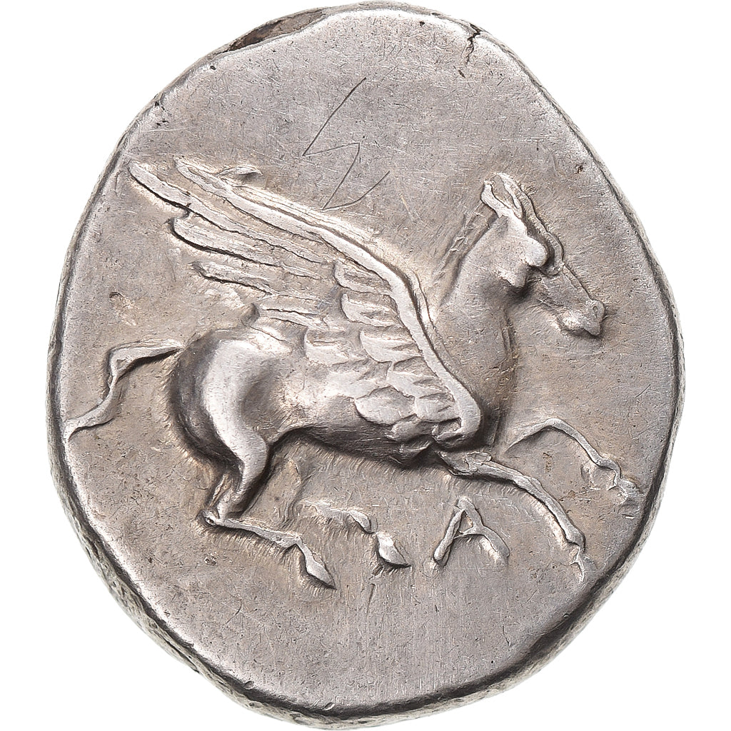 Epeiros, Stater, ca. 360-338 BC, Ambrakia, Silver, AU(55-58), Pegasi:104