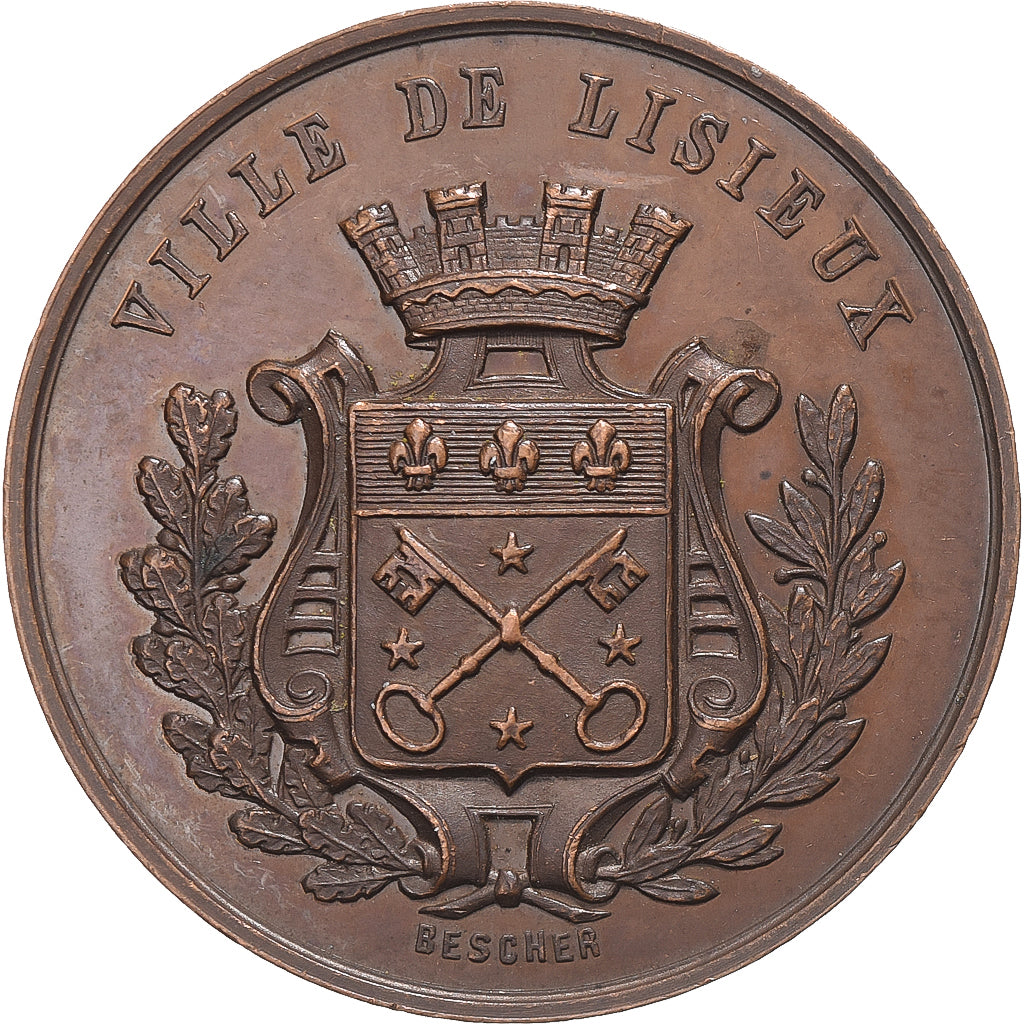 Francja, medal, Concours d'orphéons, d'harmonies & fanfares, Lisieux, Miedź