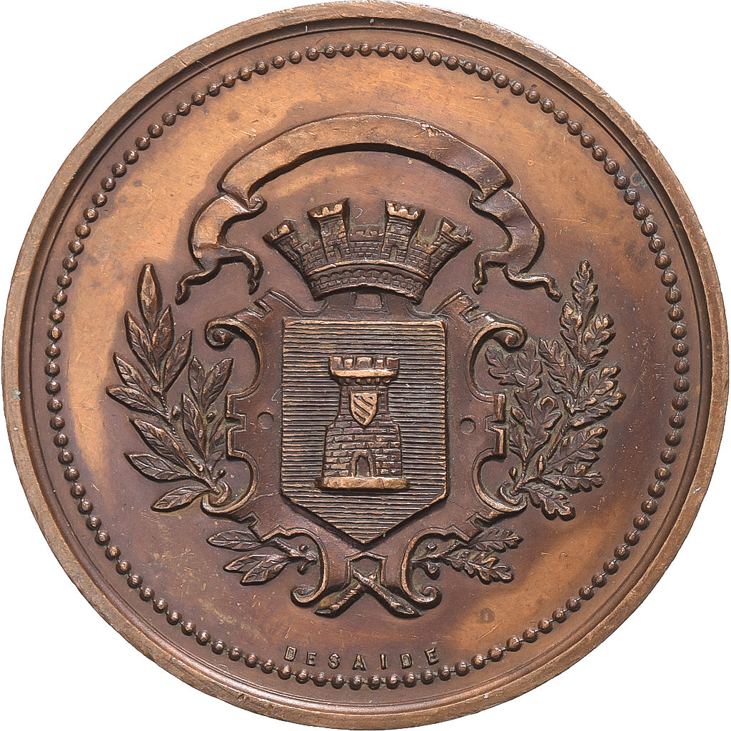 Francia, medaglia, Union Sténographique de l'Auxois, Concours Régional, 1881