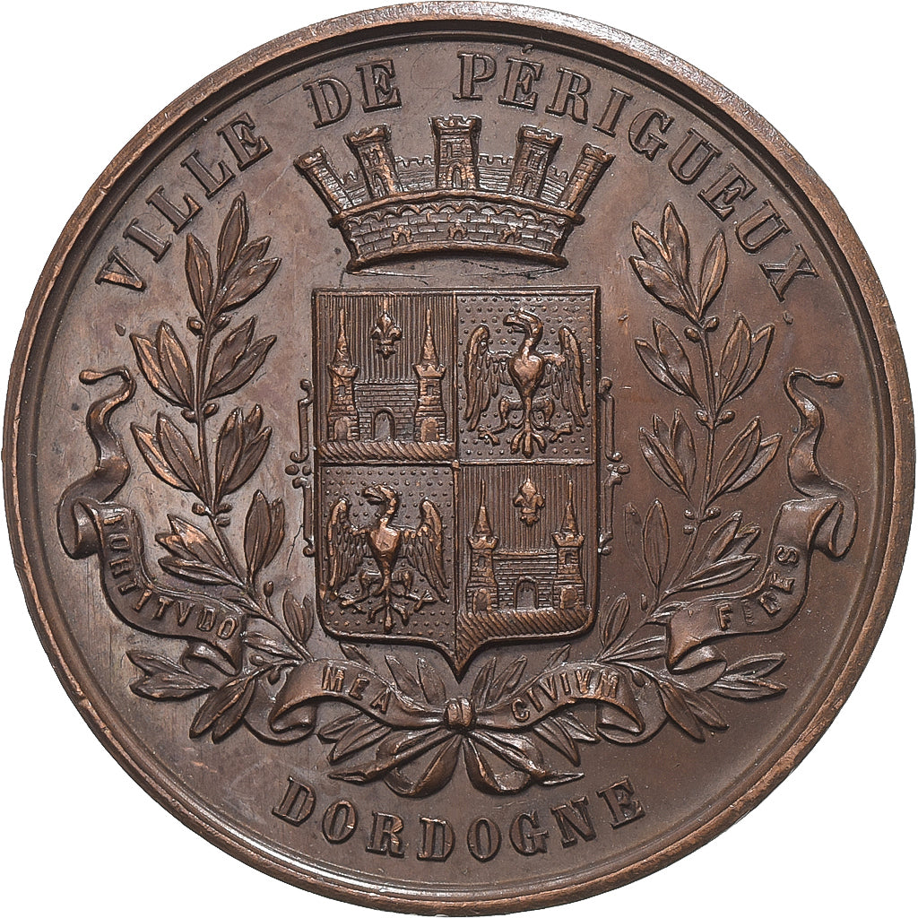 Francja, medal, Ville de Périgeux, Dordogne, Miedź, MS(60-62)