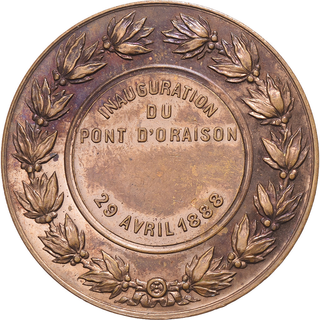 France, Médaille, Inauguration du pont d'Oraison, Alpes-de-Haute-Provence