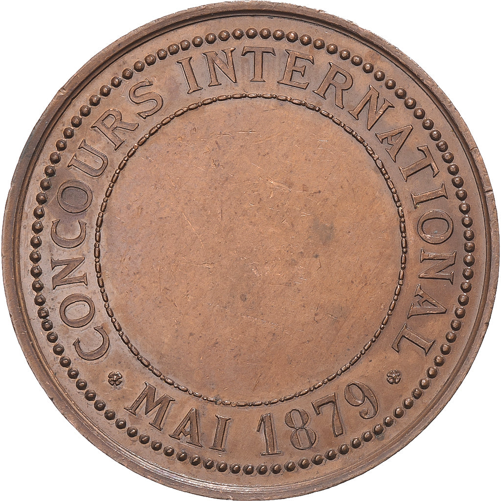 Francja, medal, Ville de Lille, Concours International, 1879, Miedź, MS(60-62)