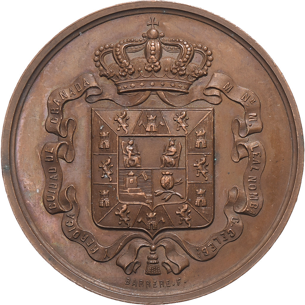 España, medalla, Ayuntamiento de Granada. Premio al Mérito, Cobre, SC