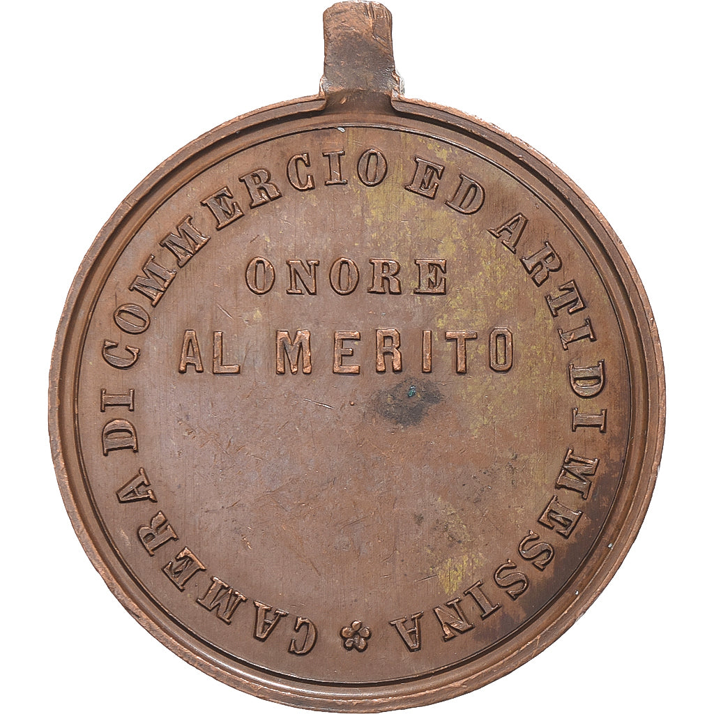 Włochy, medal, Camera di commercio, Messina, Miedź, MS(60-62)