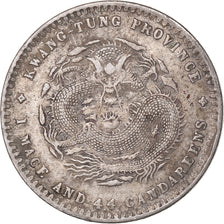 Cina, Guangxu, 20 Fen/Cent, 1 mace 4,4 candareens, 1890-1908, Argento, BB