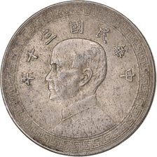 République de Chine, 10 Cents, Yr 30 (1941), Cupro-nickel, TTB+