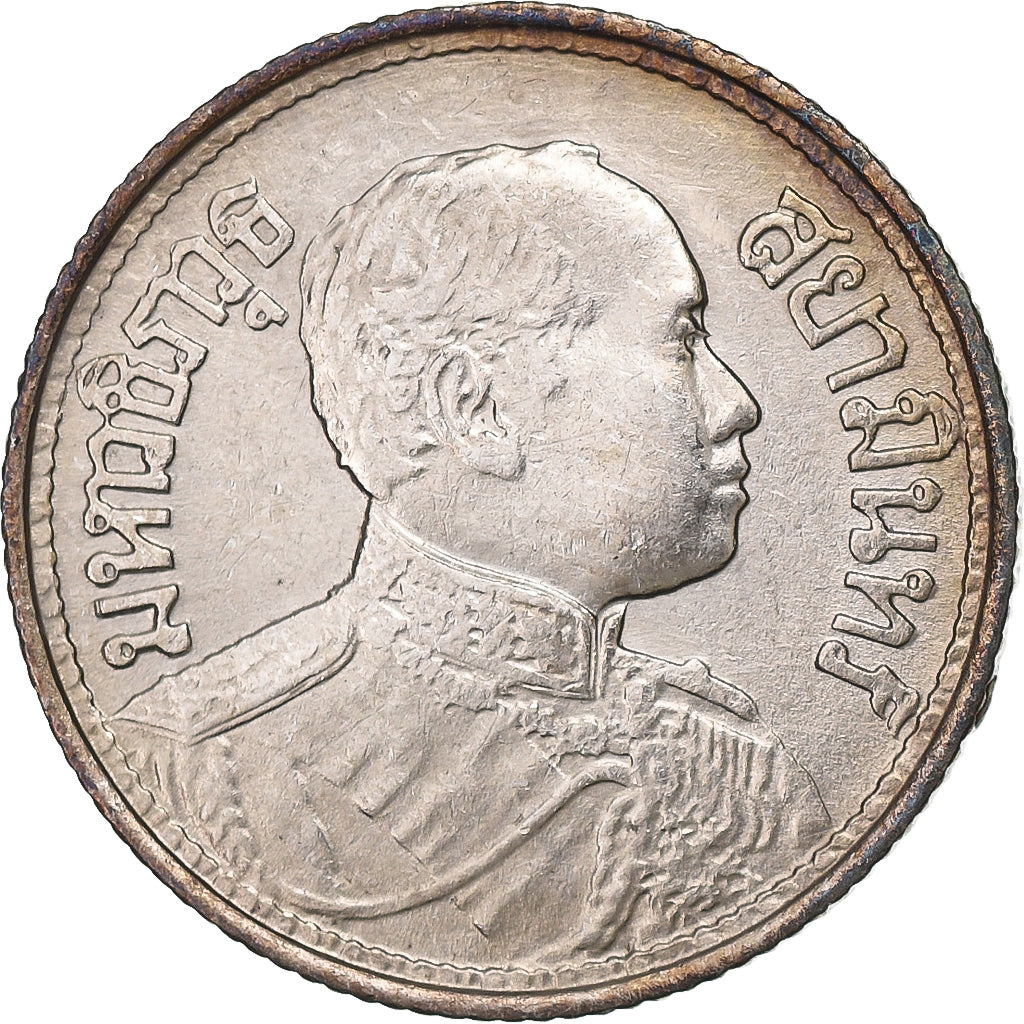 Thailand, Rama VI, 1 Salung, 1/4 Baht, 2458 (1915), Zilver, PR