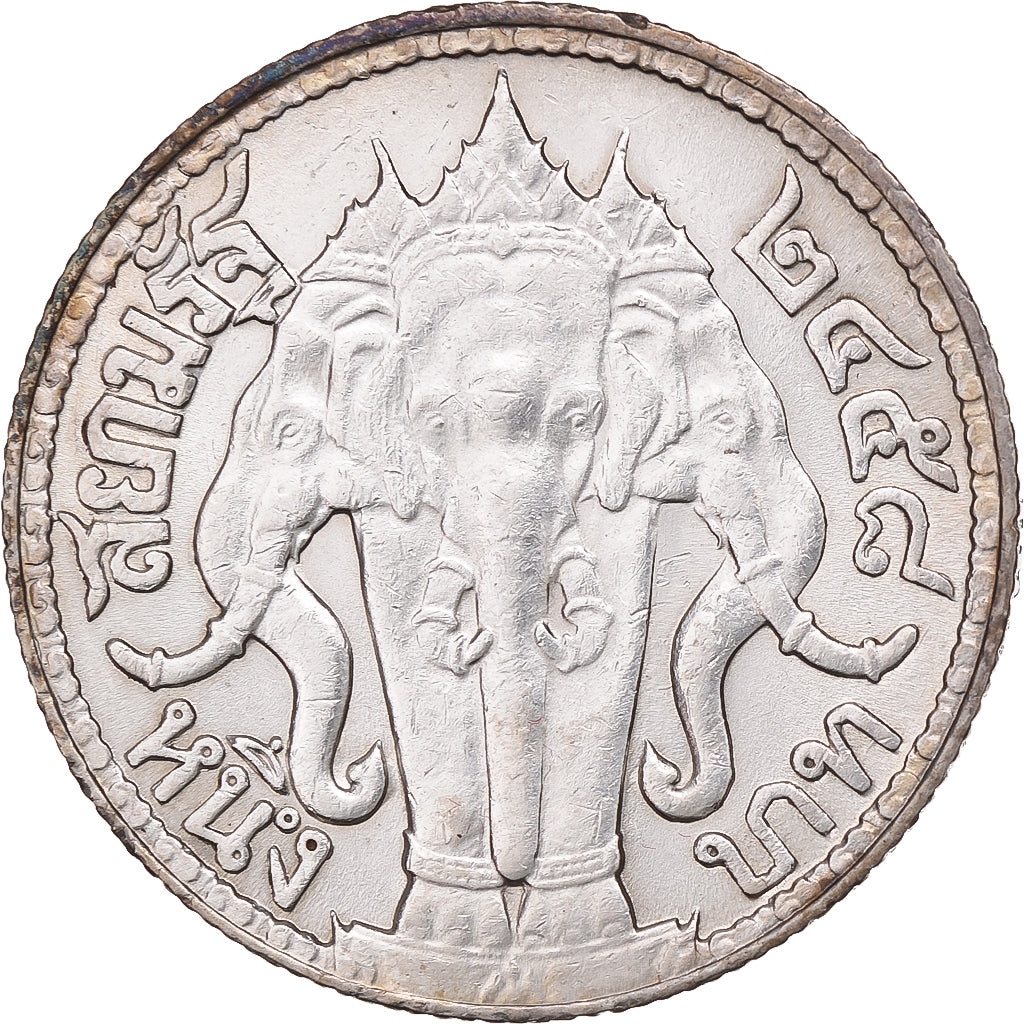 Thailandia, Rama VI, Baht, 2458 (1915), Argento, SPL
