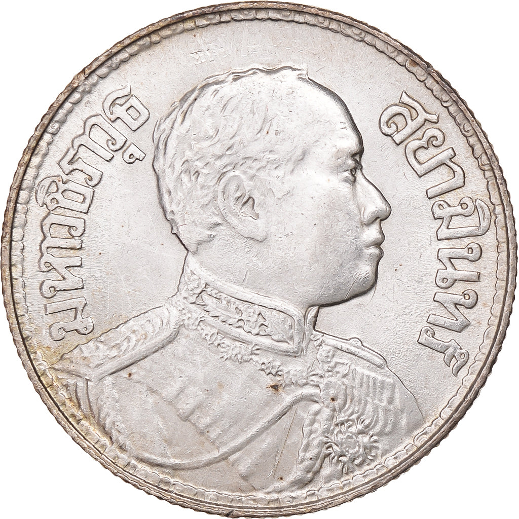 Thailand, Rama VI, Baht, 2459 (1916), Silver, MS(60-62)