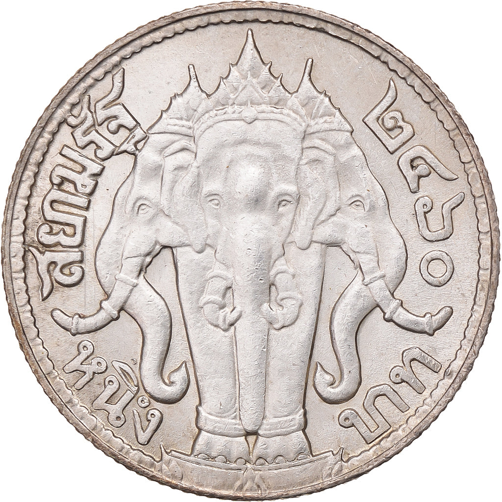 Thailand, Rama VI, Baht, 2459 (1916), Silver, MS(60-62)