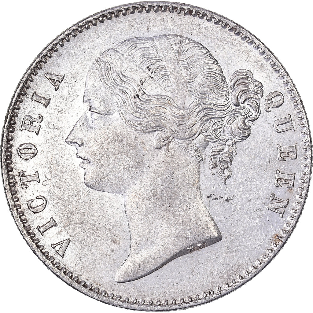 East India Company, Victoria, 1 Rupee, 1840, Plata, EBC, KM:458