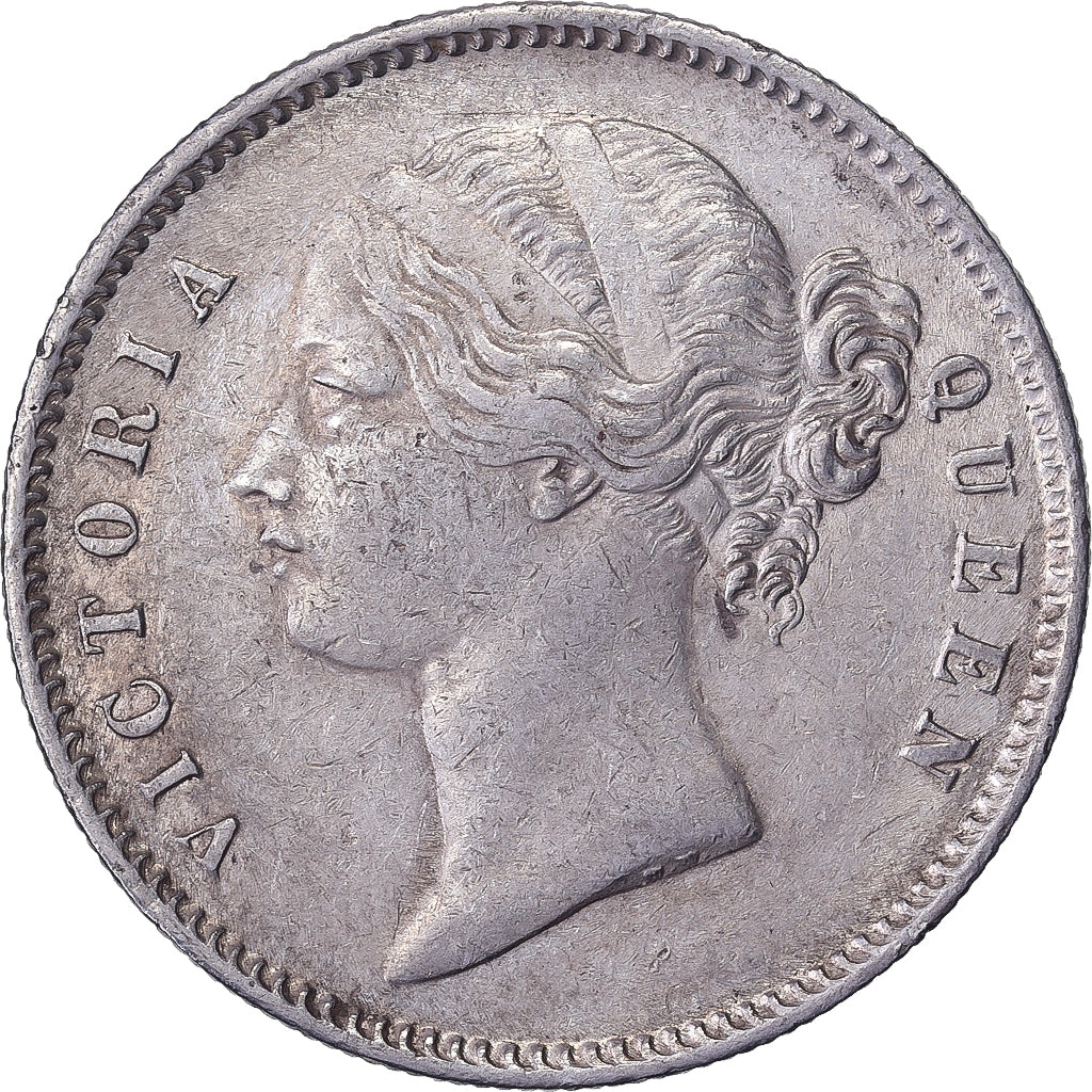 East India Company, Victoria, 1 Rupee, 1840, Argento, BB+, KM:458