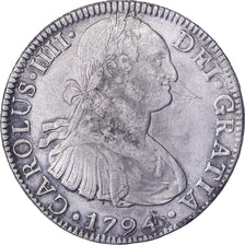 Messico, Carlos IV, 8 Reales, 1794, Mexico City, Argento, BB