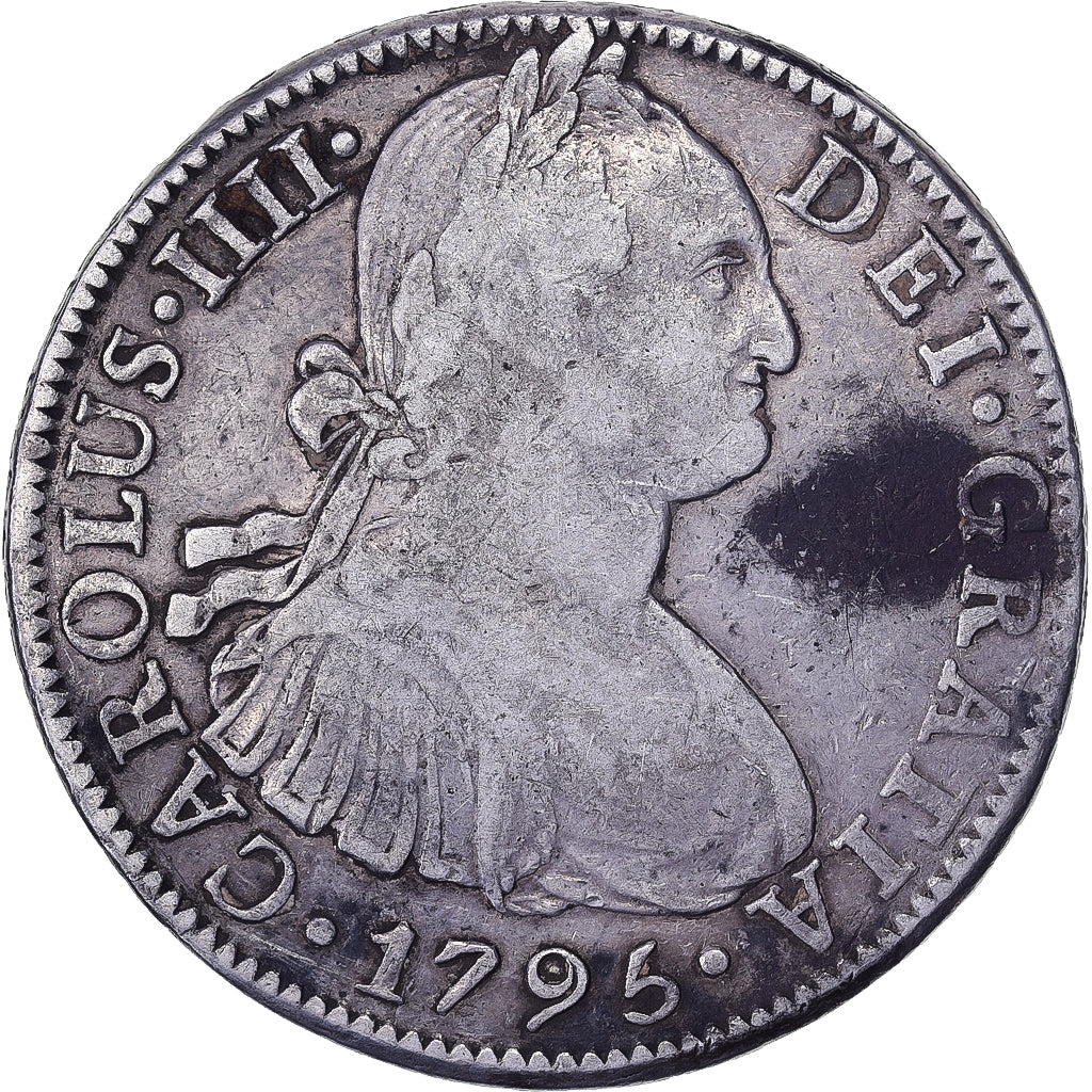 Mexico, Carlos IV, 8 Reales, 1795, Mexico City, Silver, VF(30-35)