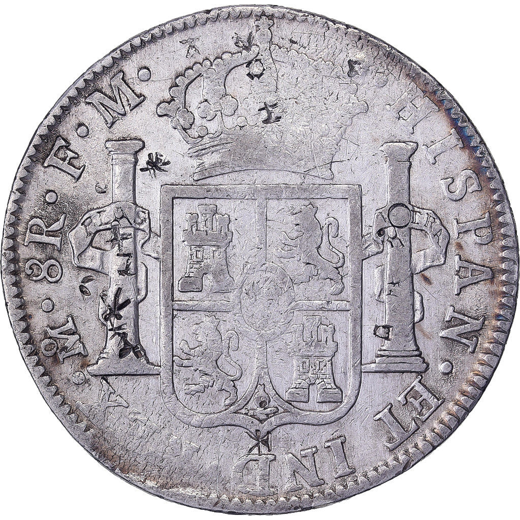 Mexiko, Carlos IV, 8 Reales, 179[?], Mexico City, Chopmarked, Silber, S+