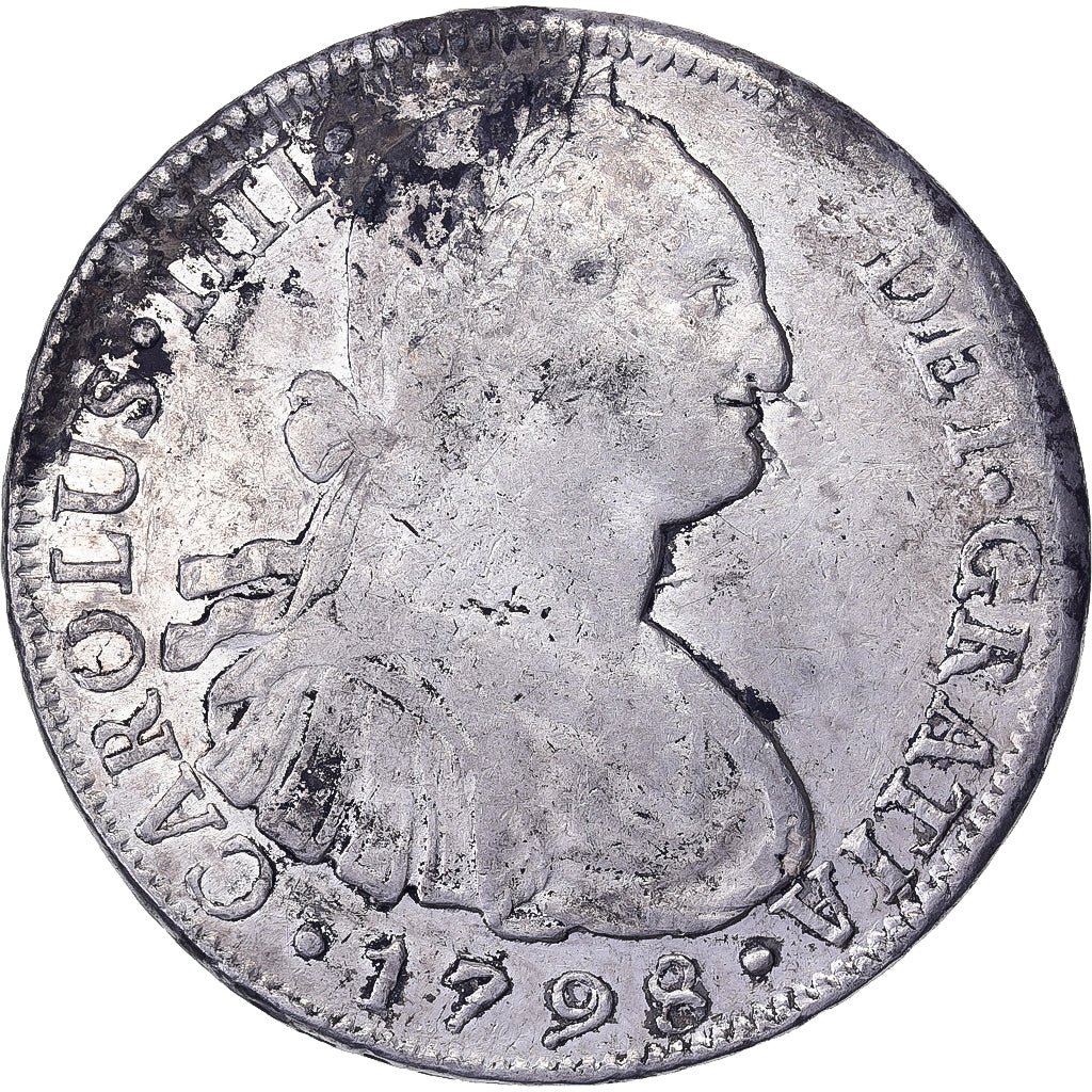 Peru, Carlos IV, 8 Reales, 1798, Lima, Silver, VF(30-35)