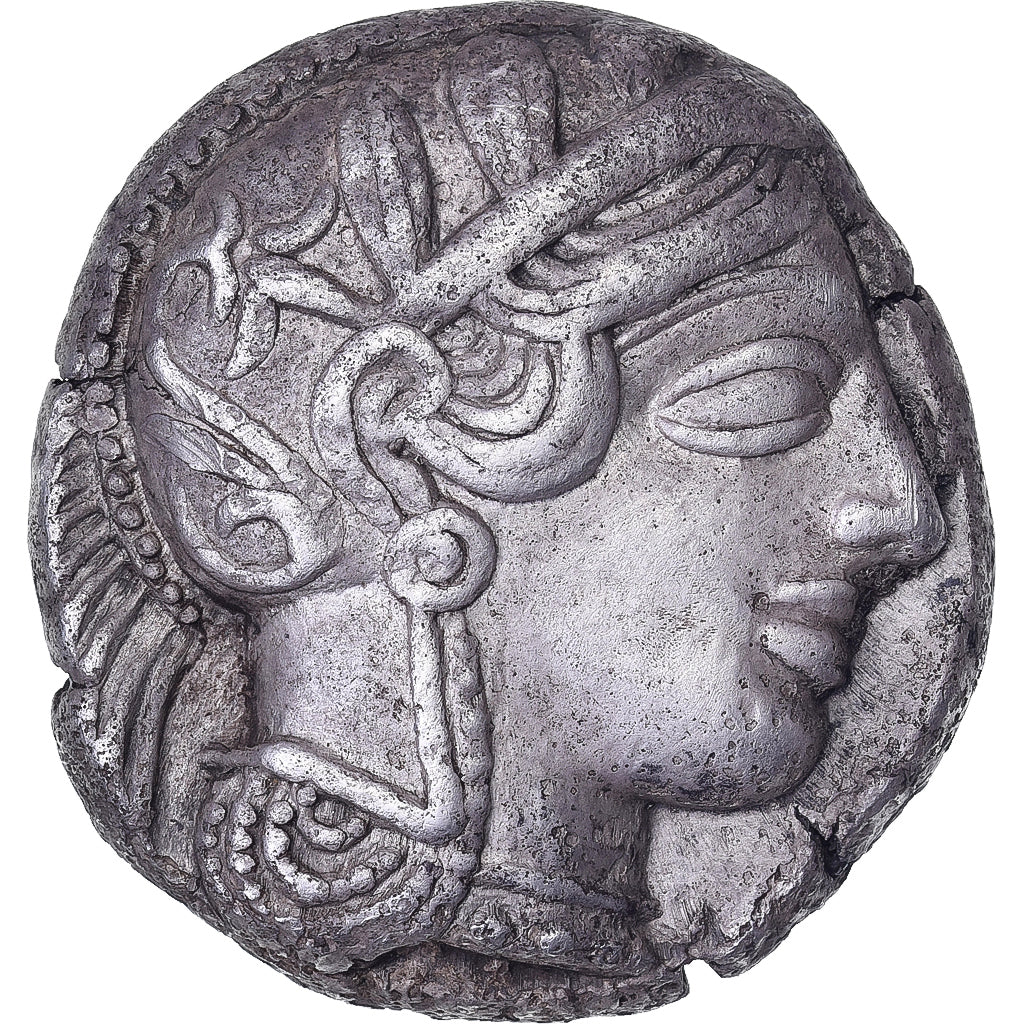 Attyka, Tetradrachm, ca. 460-454 BC, Athens, Imitacja, Srebro, AU(55-58)