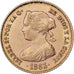 Espanha, Isabel II, 40 Reales, 1863, Barcelona, Dourado, AU(55-58)