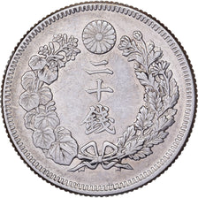 Japan, Meiji, 20 Sen, Yr.39(1906), Silver, AU(50-53)