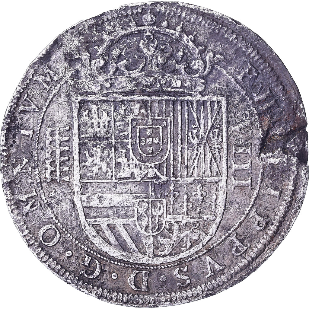 Spanje, Philip III, 8 Reales, OMNIVM, 1598, Segovia, Zilver, FR+
