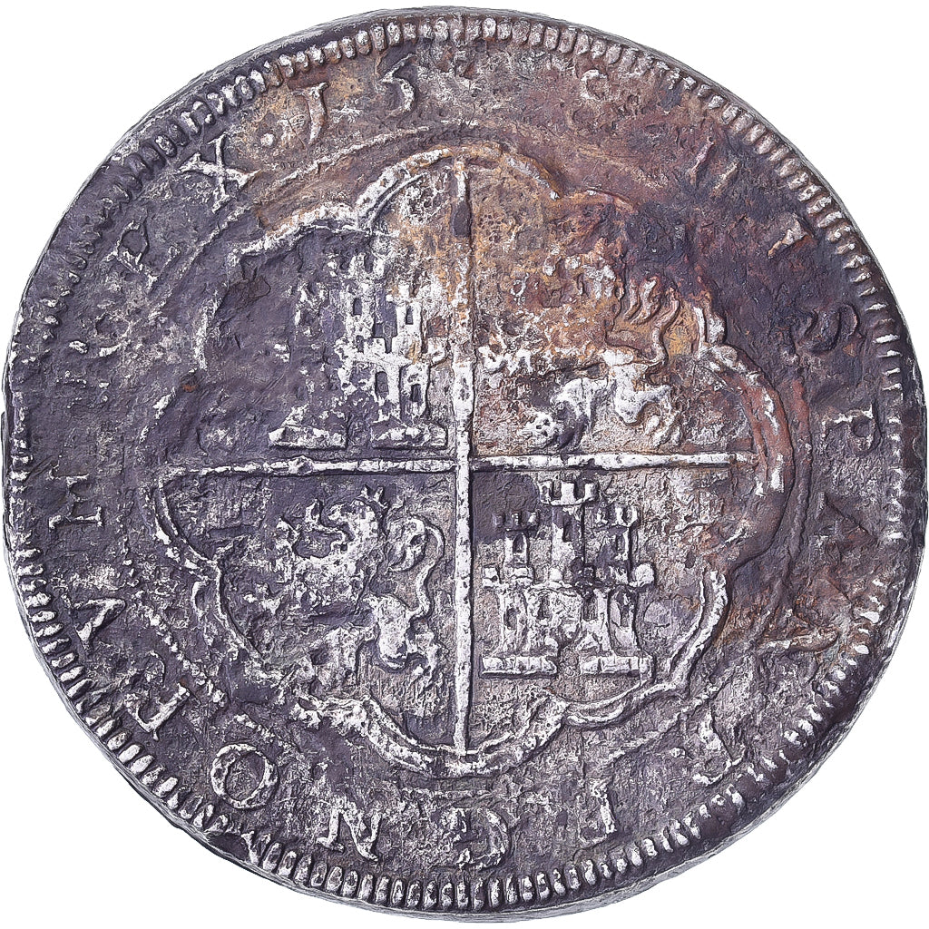 Spanje, Philip III, 8 Reales, OMNIVM, 1598, Segovia, Zilver, FR+