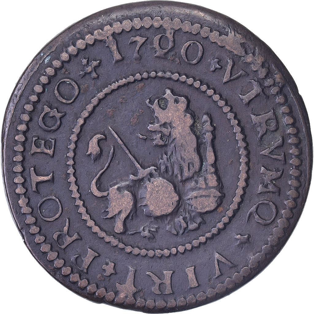 Espagne, Philip V, 2 Maravedis, 1720, Barcelona, Cuivre, TTB