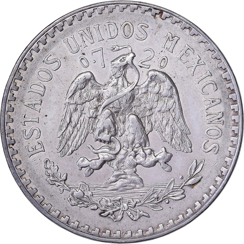 Messico, 1 Peso, 1933, Mexico City, Argento, BB+