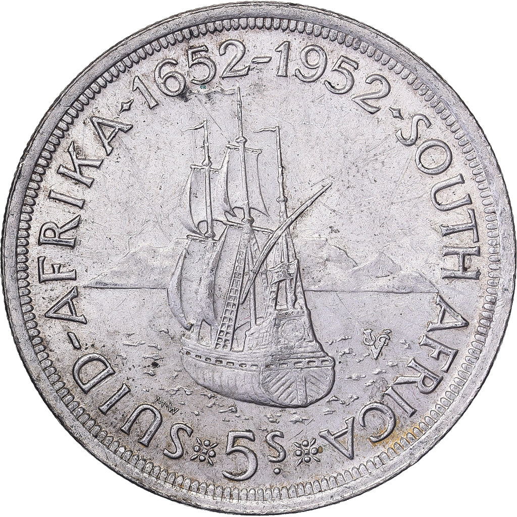 Südafrika, George VI, 5 Shillings, 300 Years of Cape Town, 1952, Pretoria