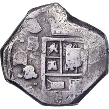 Espagne, Philippe IV, 8 Reales, 1621-1665, Séville, COB, Argent, TB