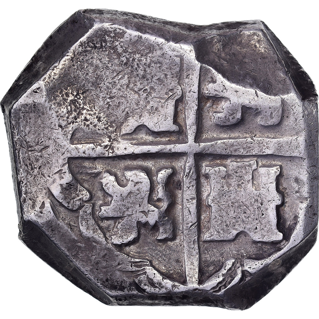 Espagne, Philippe IV, 8 Reales, 1621-1665, Séville, COB, Argent, TB