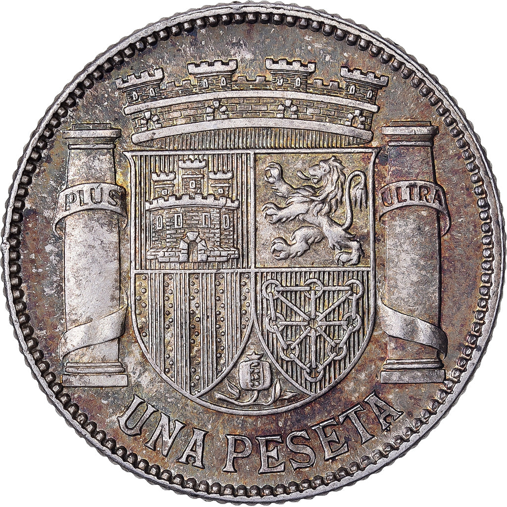 Spagna, 1 Peseta, 1933, Madrid, Argento, SPL-