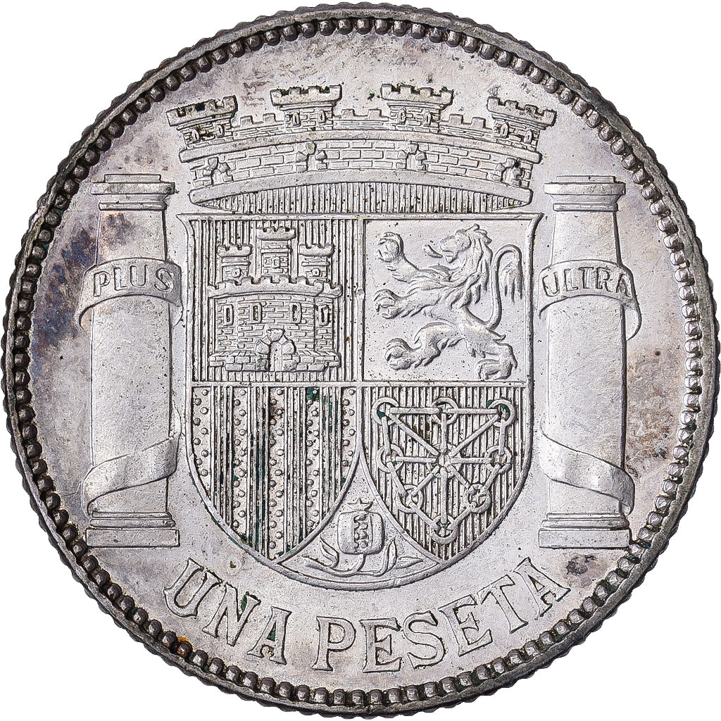 España, 1 Peseta, 1933, Madrid, Plata, EBC+