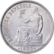 Spain, 1 Peseta, 1933, Madrid, Silver, MS(60-62)