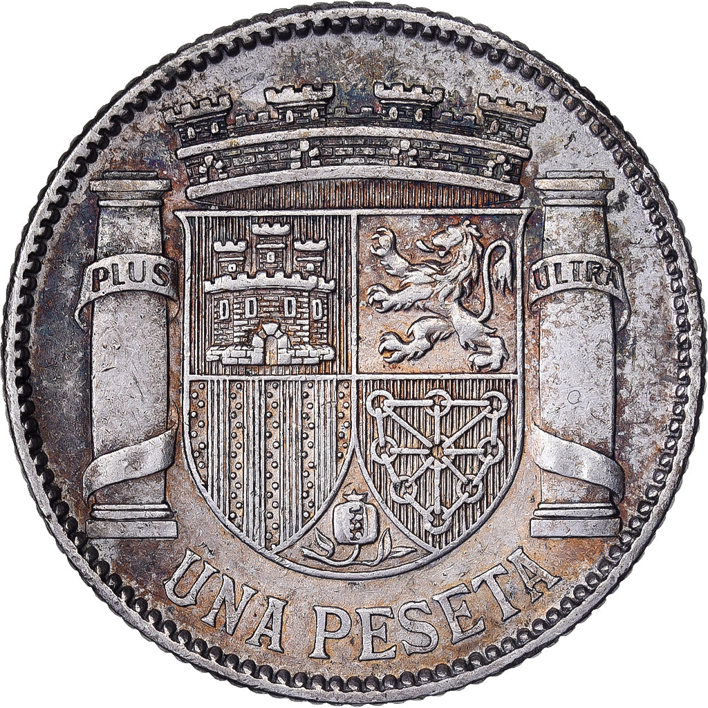 Spagna, 1 Peseta, 1933, Madrid, Argento, SPL-