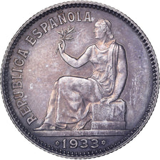 Spain, 1 Peseta, 1933, Madrid, Silver, MS(60-62)