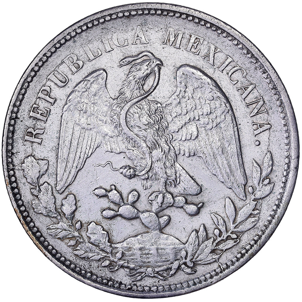 Mexico, 1 Peso, 1901, Mexico City, Silver, AU(50-53)