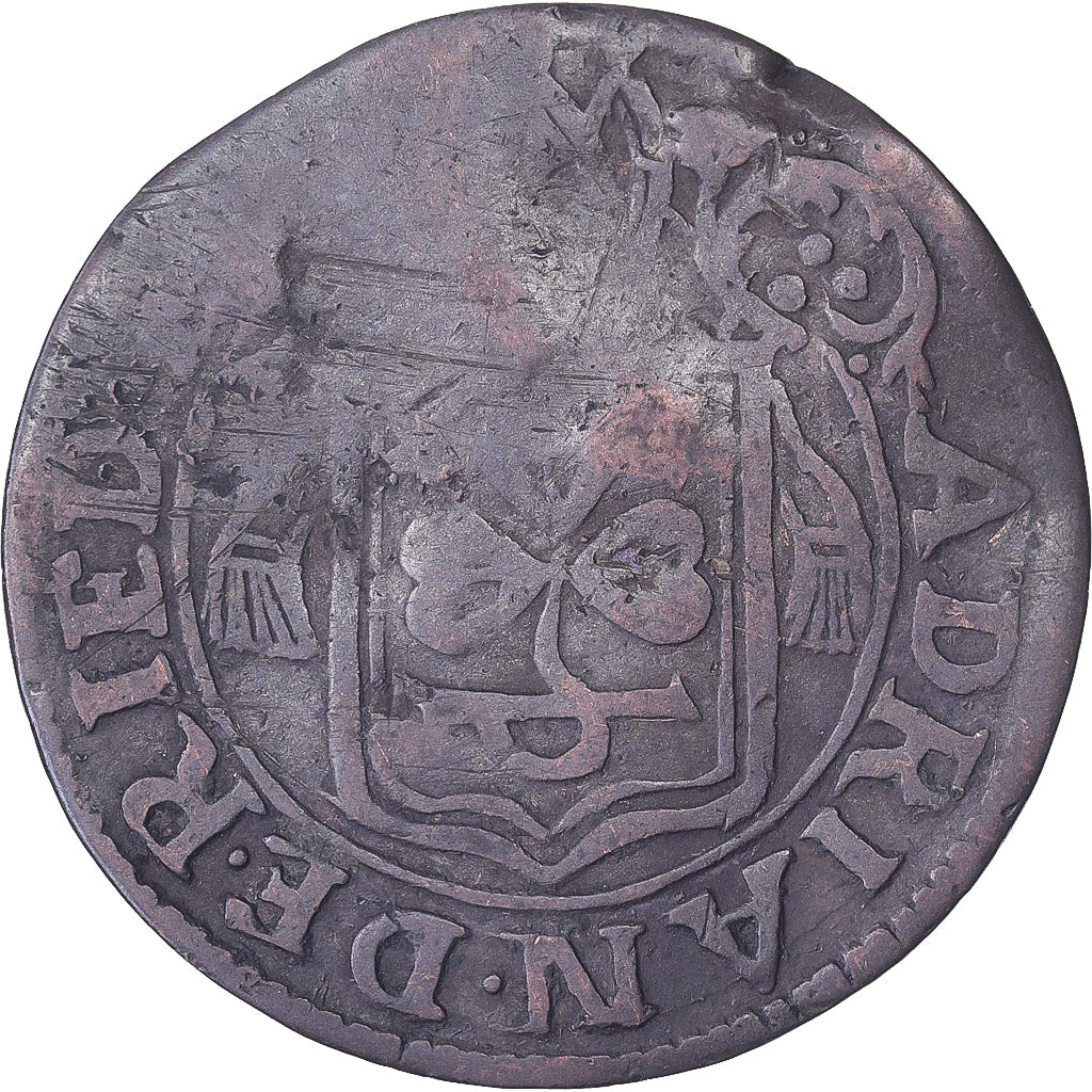 Bishopric of Sion, Adrian V of Riedmatten, 1/2 Batzen, 1685, Biglione, MB