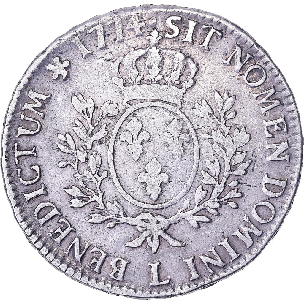 Frankreich, Louis XV, Écu à la vieille tête, 1774, Bayonne, Silber, S+