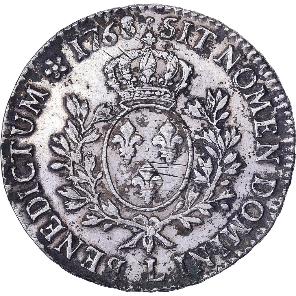 France, Louis XV, Écu au bandeau, 1768, Bayonne, Silver, EF(40-45), Gadoury:322