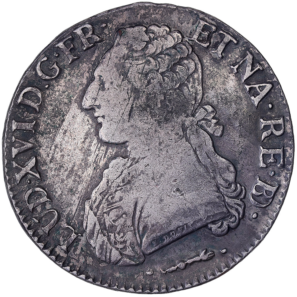 Frankreich, Louis XVI, Ecu aux branches d'olivier, 1779, Pau, Silber, S+