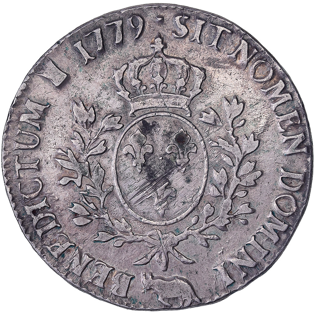 Frankreich, Louis XVI, Ecu aux branches d'olivier, 1779, Pau, Silber, S+