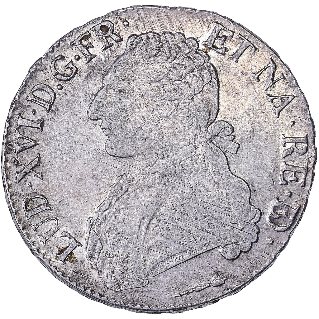 Francia, Louis XVI, Ecu aux branches d'olivier, 1788, Pau, Argento, BB