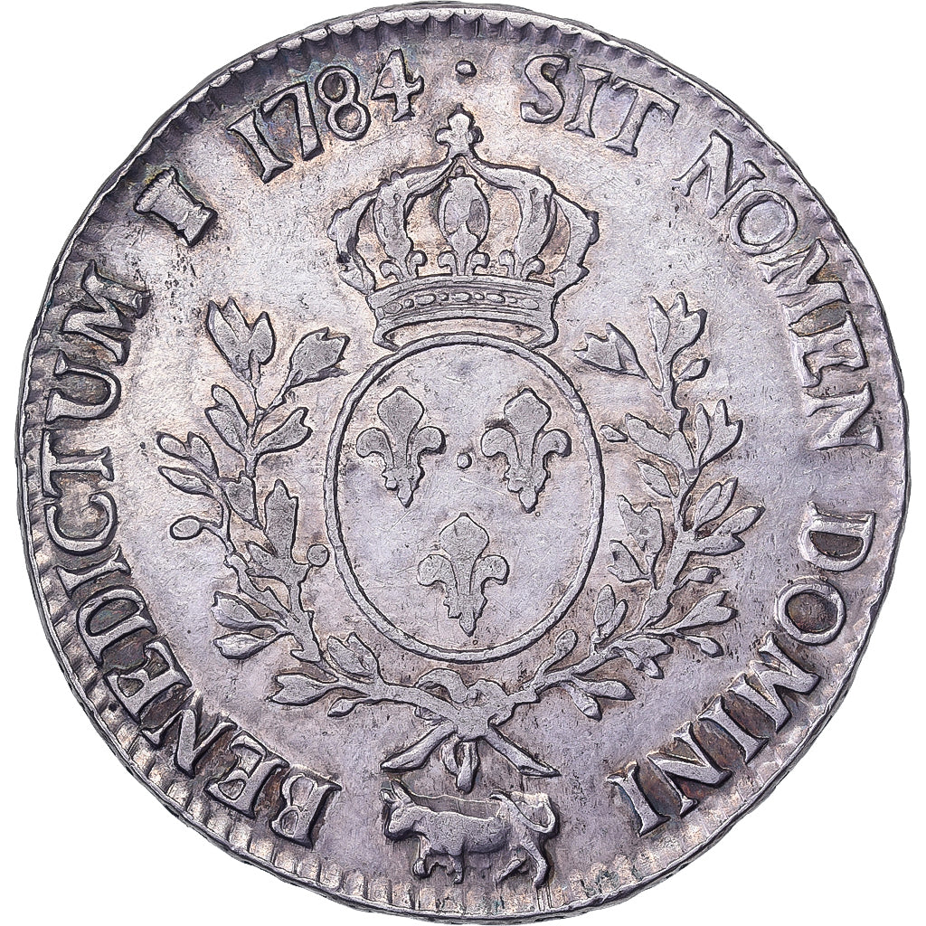 France, Louis XVI, Ecu aux branches d'olivier, 1784, Pau, Silver, EF(40-45)